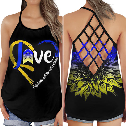 Down Syndrome Love My Homie Heart Hollow Tank Top For Community Events And Positive Support