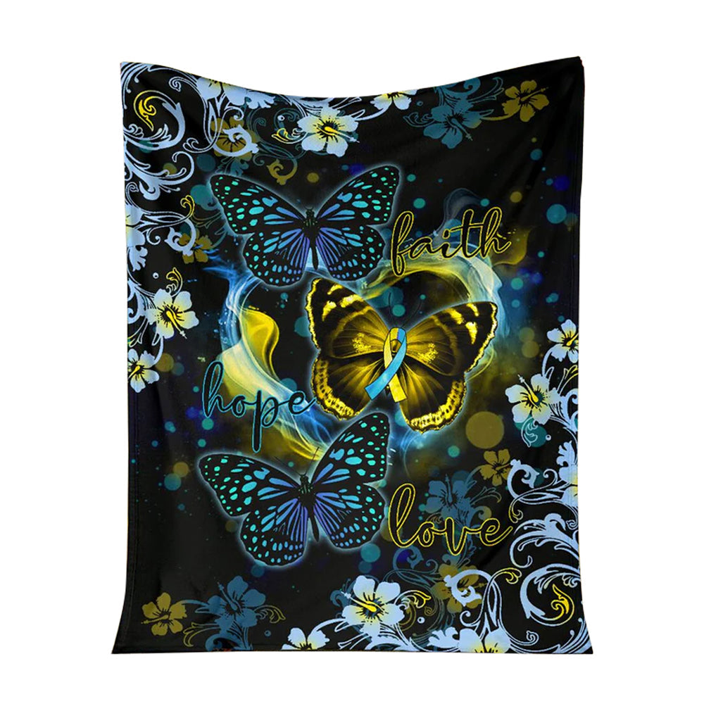 Down Syndrome Awareness Flannel Blanket For Cozy Bedroom Sofa Decor