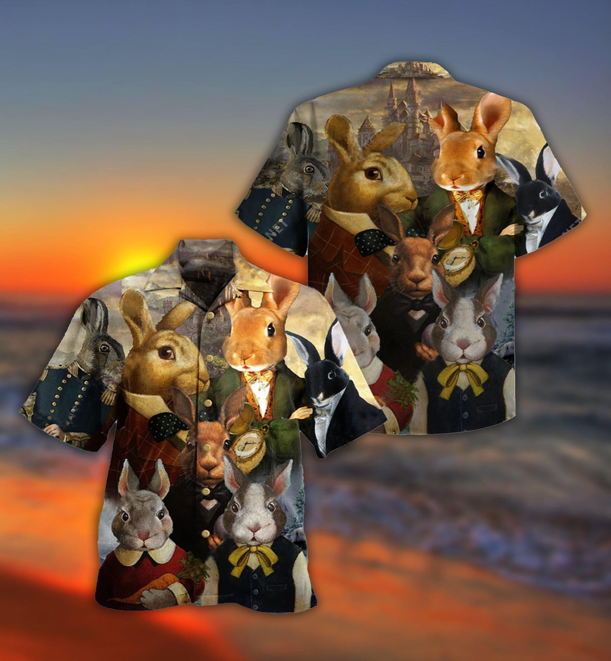 Rabbit Hawaiian Shirt With All Over Print For Tropical Getaways Outdoor Fun And Everyday Wear