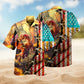 American Dragon Hawaiian Shirt For Outdoor Event, Warm Weather Outing, And Coastal Casual Wear