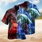 Dragon Wolf Hawaiian Shirt For Island Vacations, Resort Wear, And Relaxed Seasonal Style