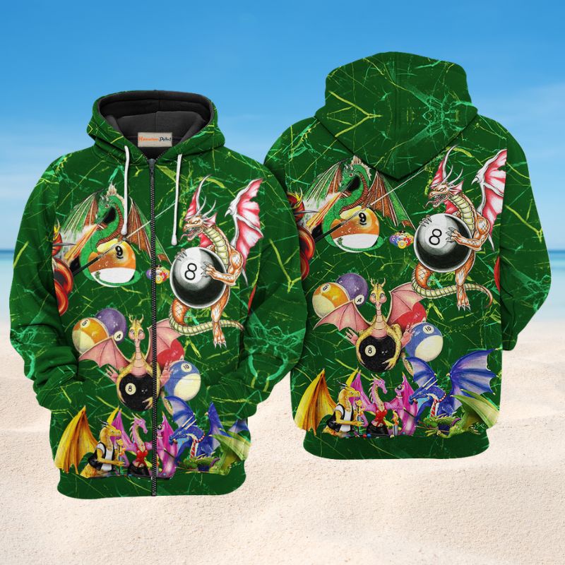 Dragon Billiard Love Life Hoodie For Mythical Adventures Weekend Outings And Thoughtful Gifting