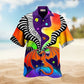 Colorful Galaxy Dragon Hawaiian Shirt For Mythic Art Lovers, Coastal Outings, And Thoughtful Gift Giving