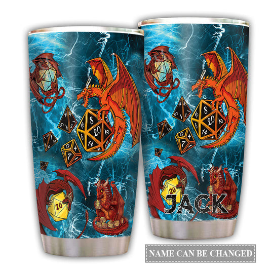 Dragon Fire Personalized 20 Oz Tumbler For Coffee Travel And Daily Drinks