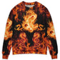 Dragon Fireball Fantasy Madness Sweater For Playful Everyday Outfits Travel And Comfortable Daily Wear