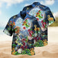 Dragon Flowers Hawaiian Shirt For Casual Weekend, Tropical Holiday, And Travel Ready Style