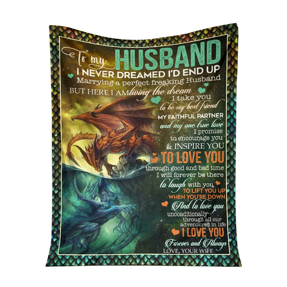 Dragon I Am Living My Dream Flannel Blanket For Cozy Bedroom Sofa Decor