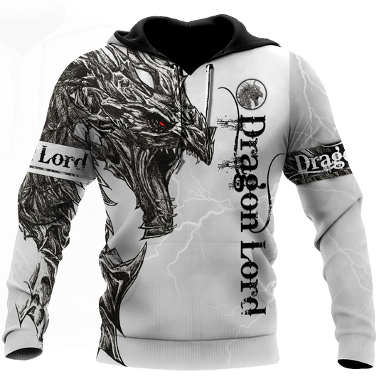Red Dragon Lord Eye Tattoo Hoodie For Fantasy Lovers Casual Streetwear Travel And Everyday Comfort