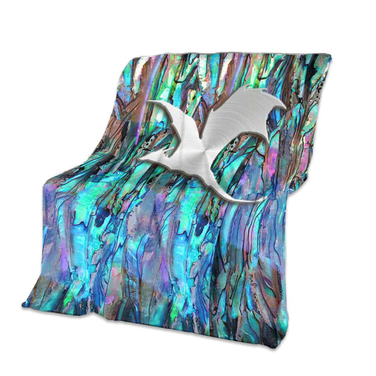 Dragon Inspirational Art Flannel Blanket For Cozy Bedroom Sofa Decor