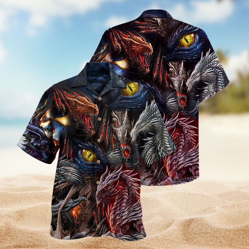 Dragon Ancient Legend Hawaiian Shirt For Island Getaway And Warm Weather Fashion