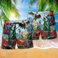 Dragon Love Life Cool Hawaiian Print Beach Shorts For Distinctive Warm Weather Style