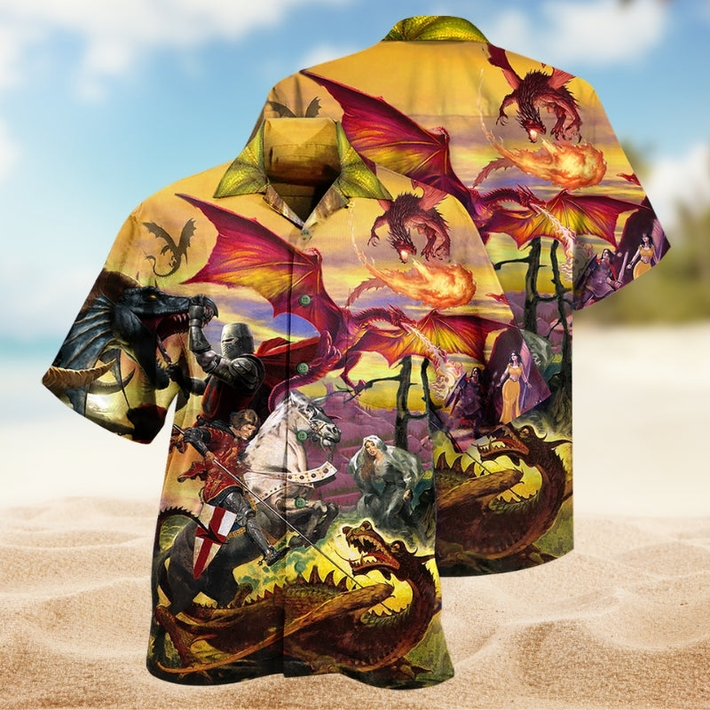 Dragon Cosmic Energy Hawaiian Shirt For Tropical Holidays, Outdoor Gatherings, And Everyday Comfort