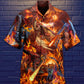 Dragon Fire Combat Amazing Hawaiian Shirt For Resort Getaways And Comfortable Summer Activities