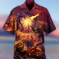 Dragon Fighting Togerther Hawaiian Shirt Design Detail For Sunny Adventures And Casual Wear