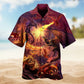 Dragon Creative Pattern Hawaiian Shirt For Island Vacations, Resort Wear, And Relaxed Seasonal Style