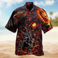 Dragon Mystic Flame Hawaiian Shirt For Seasonal Celebration And Coastal Casual Wear