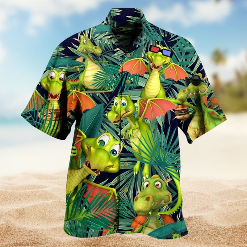 Dragon Mystic Spirit Hawaiian Shirt For Poolside Gathering And Vacation Outfit