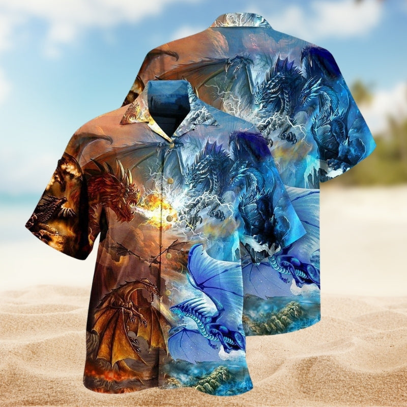 Dragon Mythic Power Hawaiian Shirt For Beach Days, Summer Outings, And Thoughtful Gift Giving