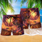 Dragon Love Life Red Style Hawaiian Print Beach Shorts For Weekend Adventures And Comfort