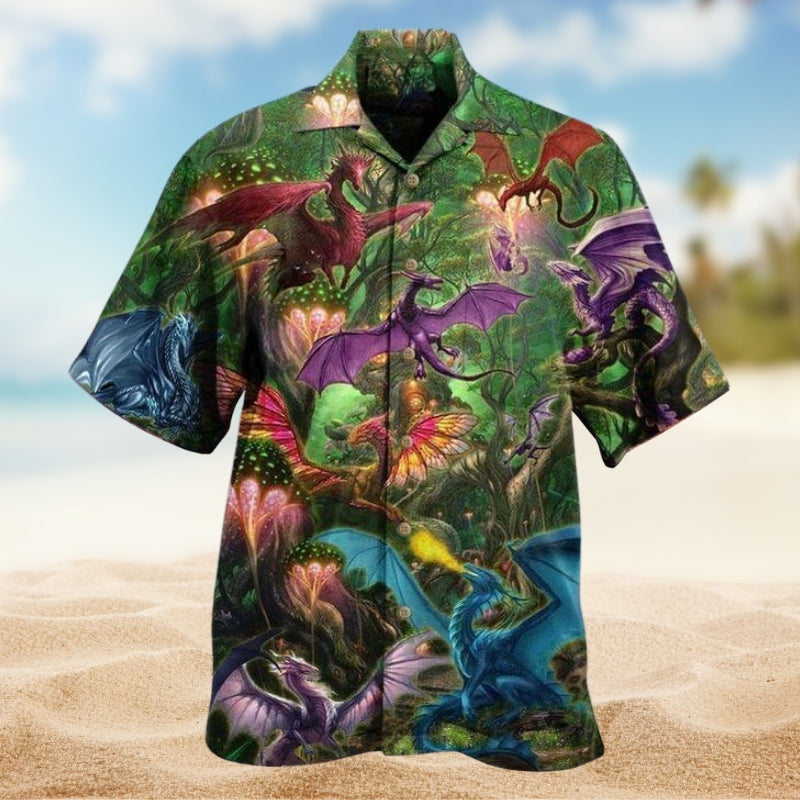 Dragon Style Hawaiian Shirt For Seasonal Celebration And Memorable Gifting