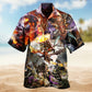 Dragon Timeless Fire Hawaiian Shirt For Casual Weekend And Summer Party Style