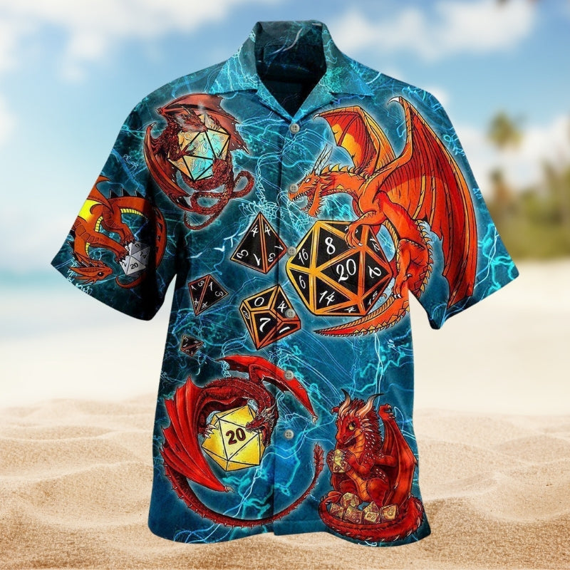 Fantasy Dragon Hawaiian Shirt For Poolside Gathering And Thoughtful Gifting
