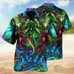 Fantasy Dragon Hawaiian Shirt For Tropical Holiday, Island Adventure, And Resort Wear