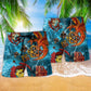 Dragon Lover Stunning Color Hawaiian Print Beach Shorts For Coastal Trips And Outdoor Wear