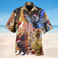 Festive Dragon Christmas Hawaiian Shirt For Coastal Travel, Casual Events, And Comfortable Summer Wear