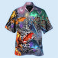 Festive Dragon Christmas Winter Hawaiian Shirt Artwork View For Weekend Travel And Beach Style