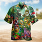 Dragon Mushroom Hawaiian Shirt For Relaxed Getaway, Casual Weekend, And Warm Weather Fashion