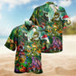 Dragon Mushroom Hawaiian Shirt For Poolside Gathering, Vacation Cruise, And Relaxed Summer Style