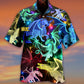 Neon Dragon Hawaiian Shirt Design View For Resort Travel And Thoughtful Gifting