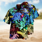 Dragon Neon Hawaiian Shirt For Outdoor Event And Summer Party Style