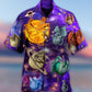 Dragon Planet Galaxy Hawaiian Shirt Pattern Detail For Vacation Travel And Daily Wear