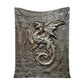 Dragon Protects Your Life Flannel Blanket For Cozy Bedroom Sofa Decor