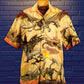 Dragon Skull Fighting Desert Hawaiian Shirt For Resort Getaways And Comfortable Summer Activities