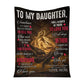 Dragon To My Daughter Flannel Blanket For Cozy Bedroom Sofa Decor