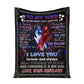Dragon To My Wife Flannel Blanket For Cozy Bedroom Sofa Decor