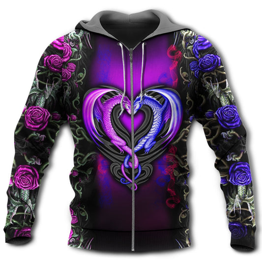 Floral Dragon Love Hoodie For Mythical Adventures Weekend Outings And Thoughtful Gifting