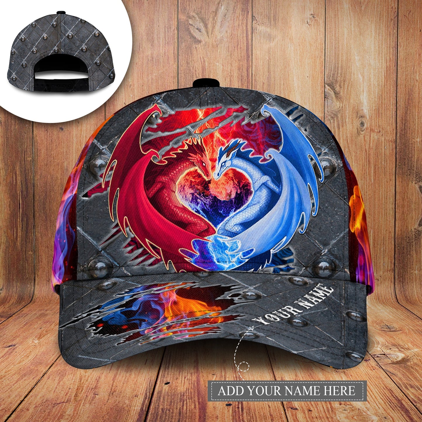 Dragon Heart Shape Personalized Classic Cap For Casual Events Beach Trips And Thoughtful Gifting