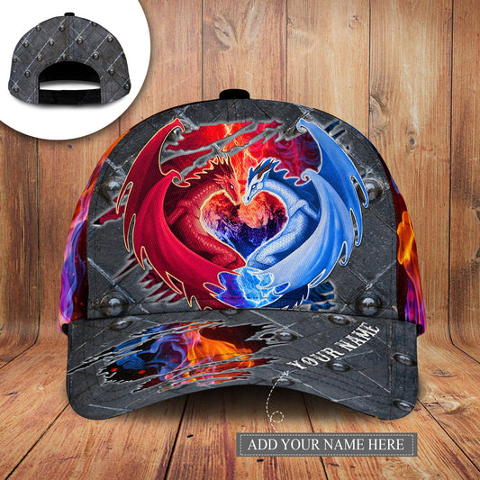 Dragon Heart Shape Personalized Classic Cap For Casual Events Beach Trips And Thoughtful Gifting