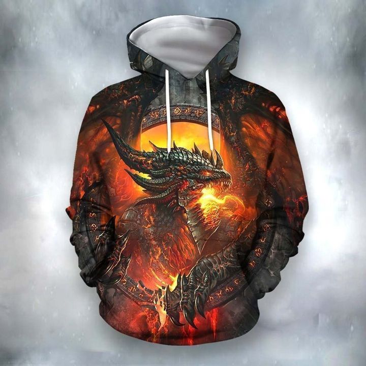 Dragon Lives Fire Hoodie For Fantasy Art Lovers Travel Activities And Streetwear