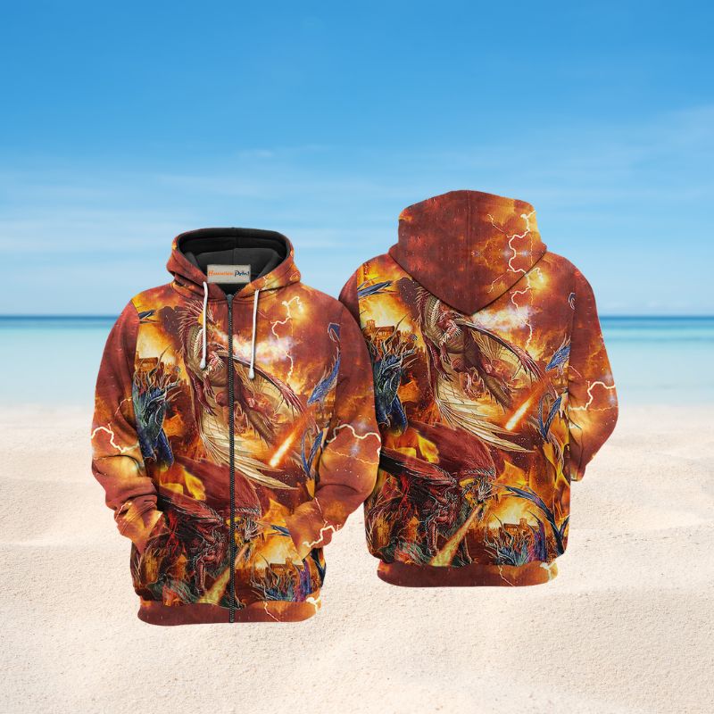 Dragon Love Life Hoodie For Creative Streetwear Outdoor Trips And Gift Giving