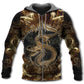 Gold Dragon Love Life Hoodie For Imaginative Themes Everyday Wear And Thoughtful Gifts