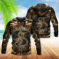 Gold Dragon Love Life Hoodie For Imaginative Themes Everyday Wear And Thoughtful Gifts