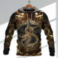 Gold Dragon Love Life Hoodie For Imaginative Themes Everyday Wear And Thoughtful Gifts