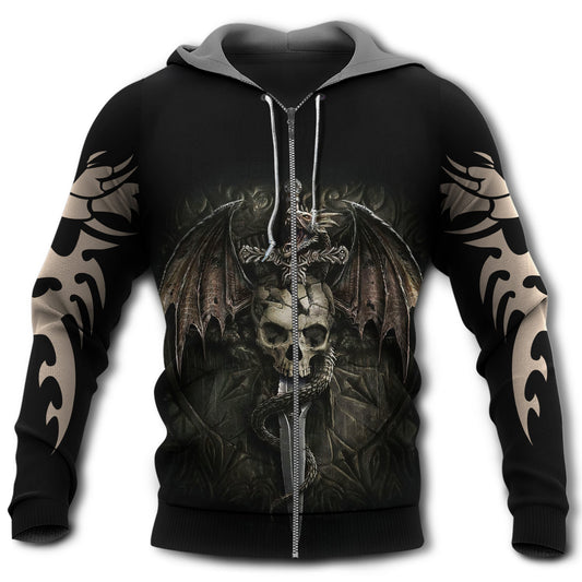 Dragon Skull Legend Hoodie For Dark Art Enthusiasts Weekend Outings And Thoughtful Gifting