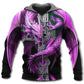 Pink Dragon Skull Sword Hoodie For Dark Artwork Streetwear And Relaxed Everyday Outfits