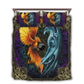 Purple Dragon Phoenix Bedding Cover For Fantasy Bedroom Decor